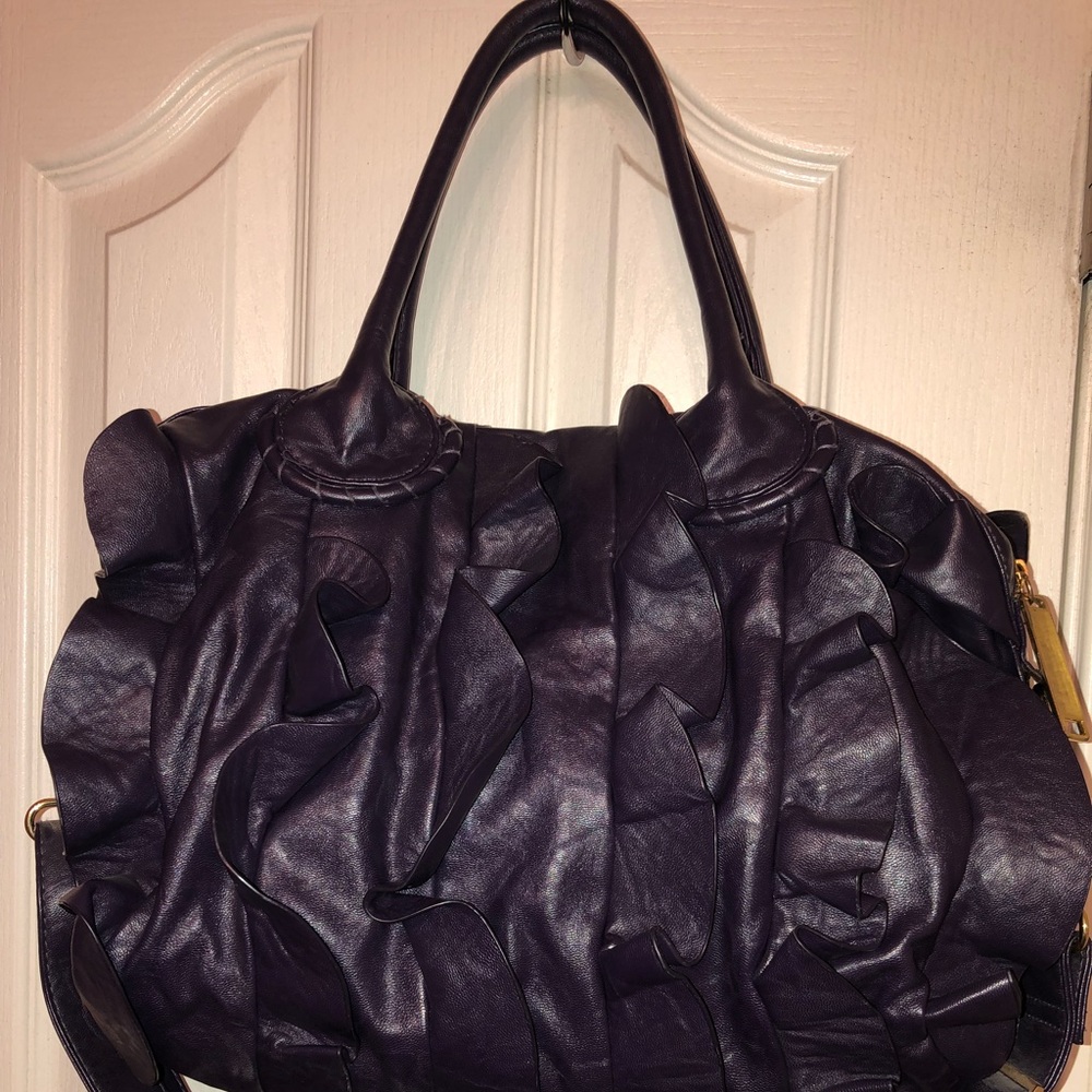 Steve Madden ruffle handbag